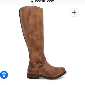 Bed Stu Glaye Tan Rustic tall boots size 6